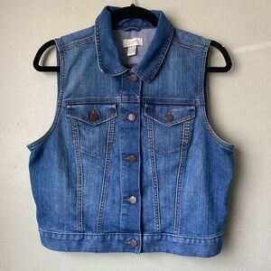 Women’s Loft Sleeveless Jean Jacket Vest